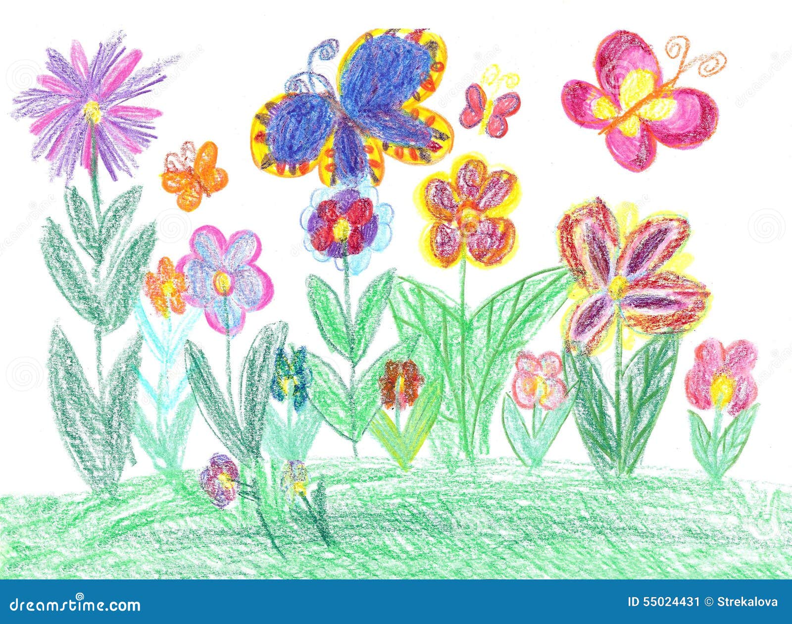 Child Drawing Butterfly And Flowers Nature Stock Illustration Illustration Of Cloud Green Child Drawing Butterfly And Flowers Nature Stock Illustration Illustration Of Cloud Green