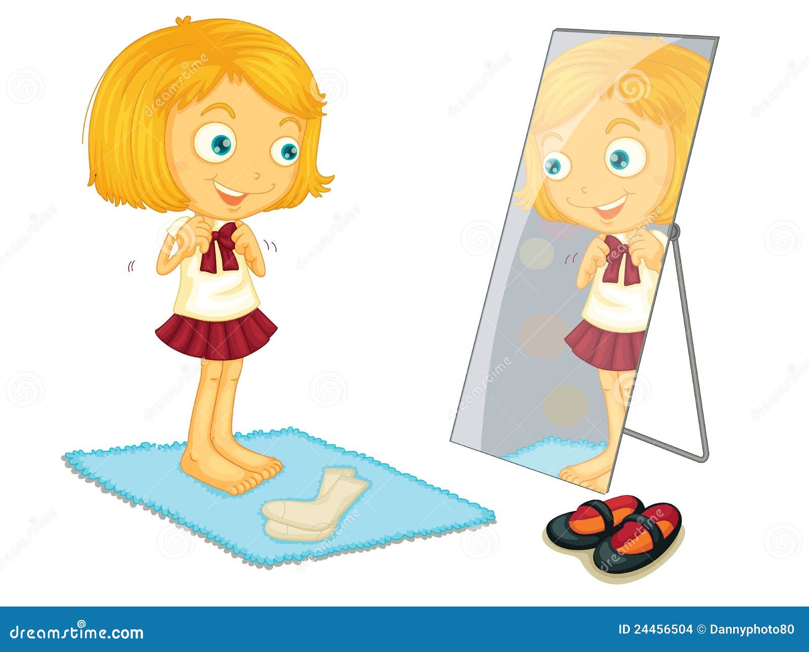 Child Dressing Stock Vector Illustration Of Adorable