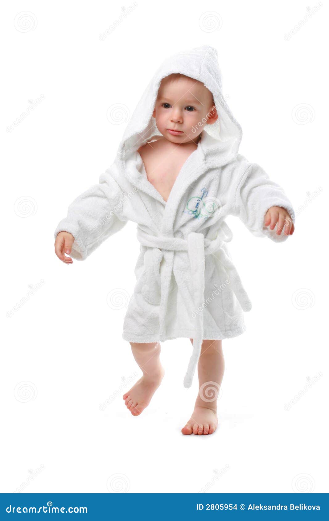 Child In A Dressing Gown Picture. Image 2805954