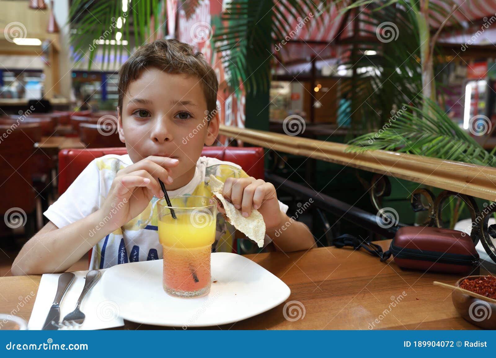 Child drinking lemonade stock photo. Image of healthy 189904072