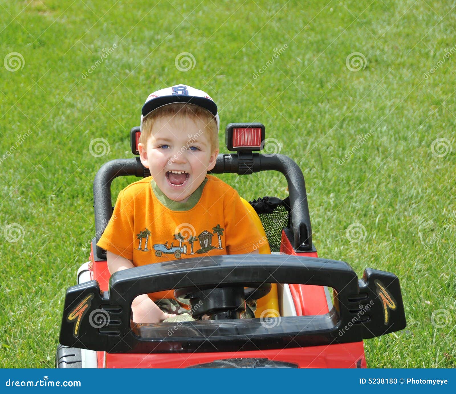 Child driving toy car stock photo. Image of battery, drive 5238180