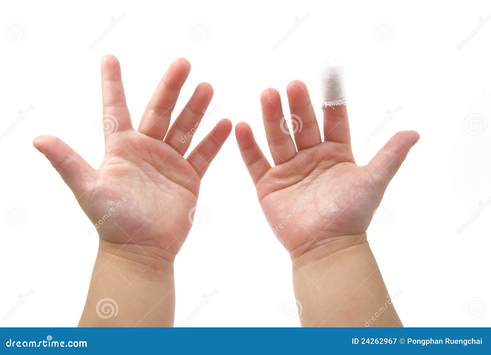 Child finger stock image. Image of finger, thumb, bandage 24262967