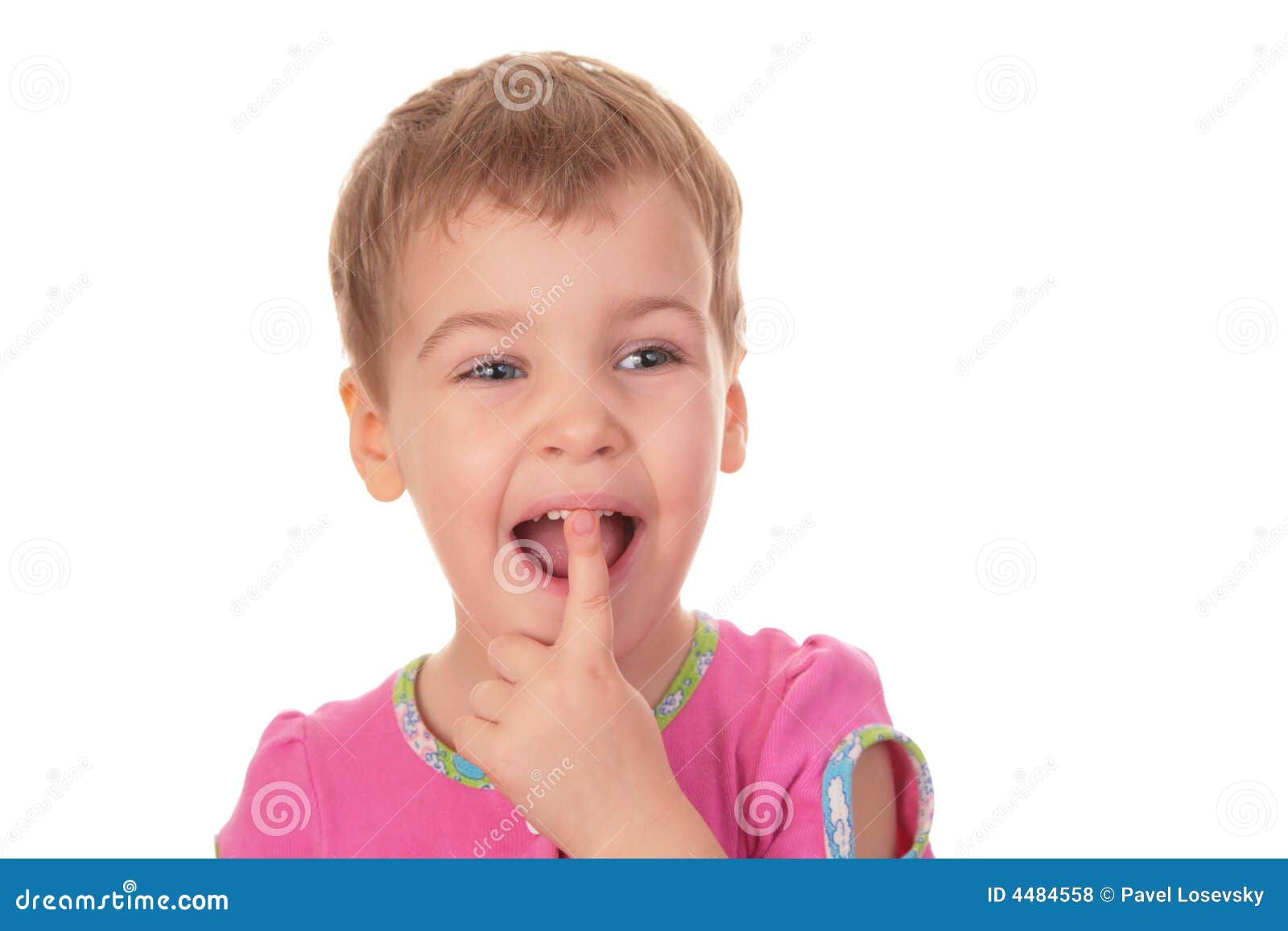 Child with the Finger in Mouth Tooth Stock Photo Image of gesture