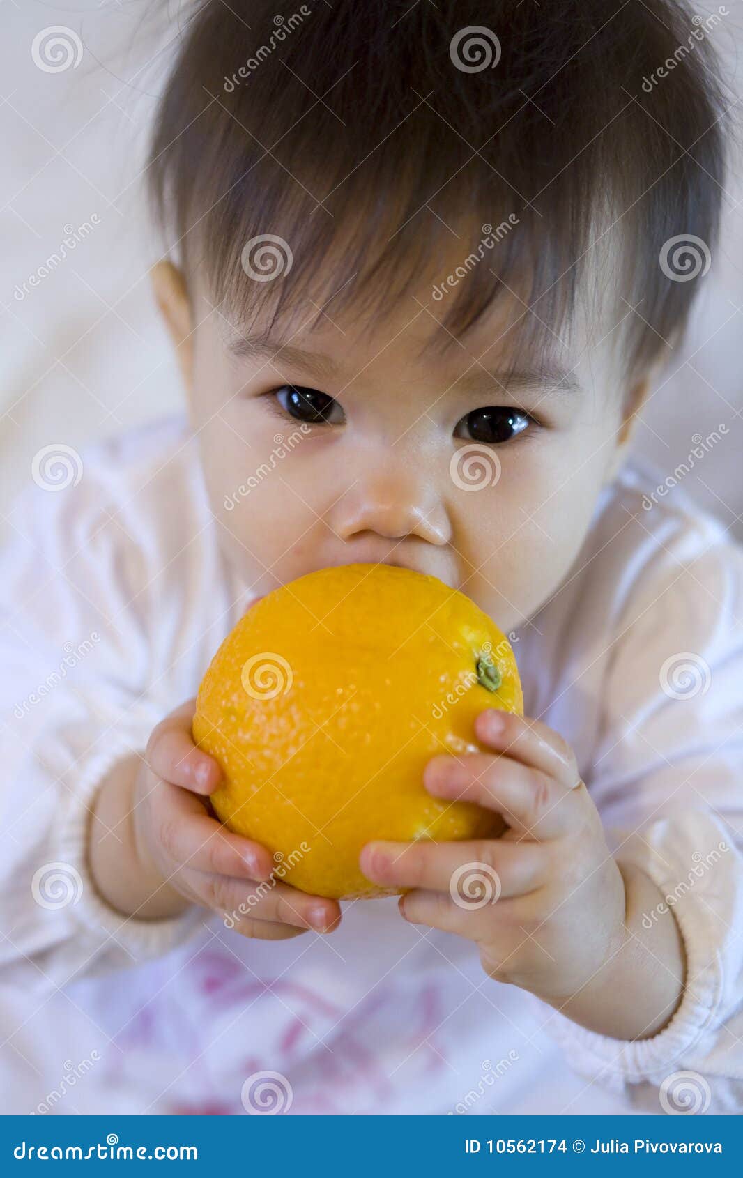 Child with fruit stock photo. Image of face, baby, toddler 10562174