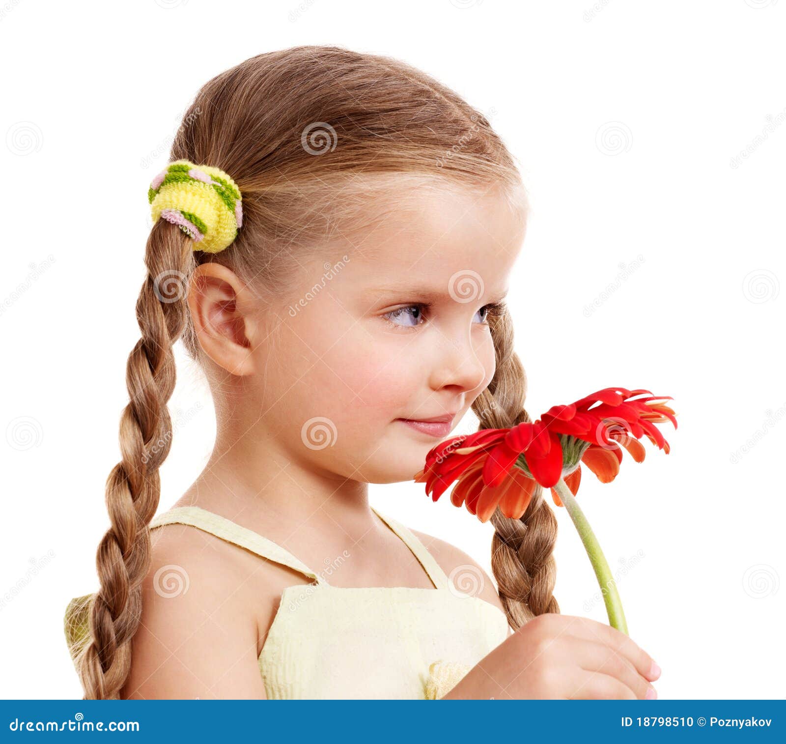 Child giving flower. stock photo. Image of flora, childhood 18798510
