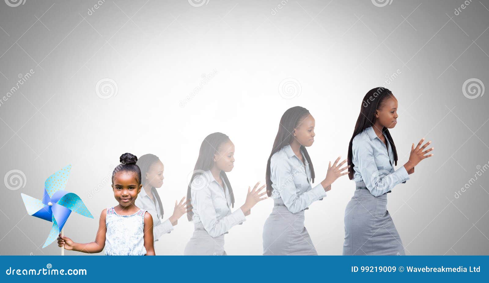 Child Growing into Grown Up Woman Stock Image Image of black, appearance 99219009
