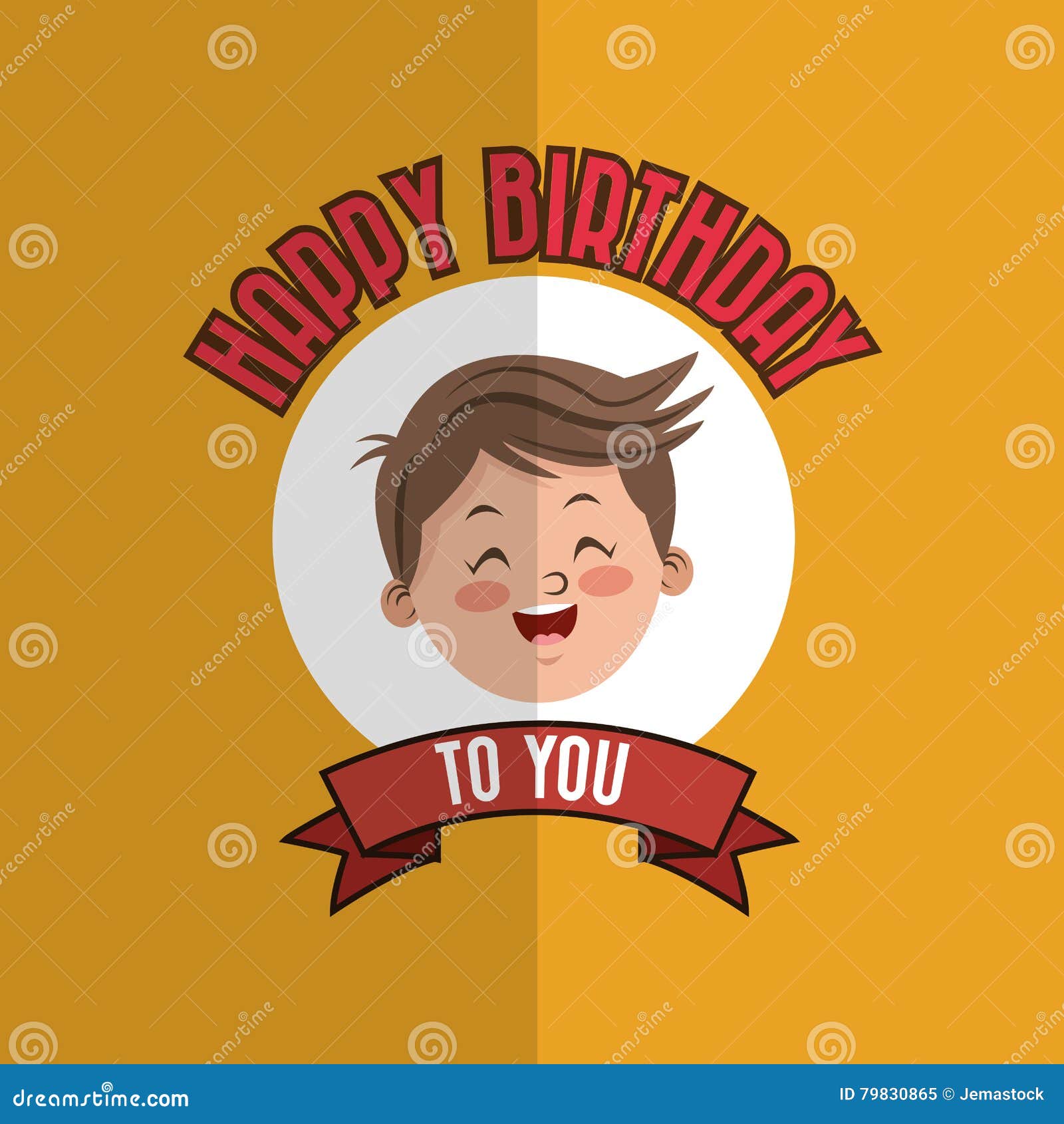 Child with Happy Birthday Related Icons Image Stock Illustration ...