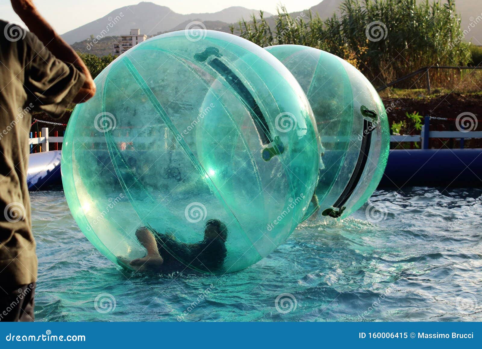 inside inflatable ball