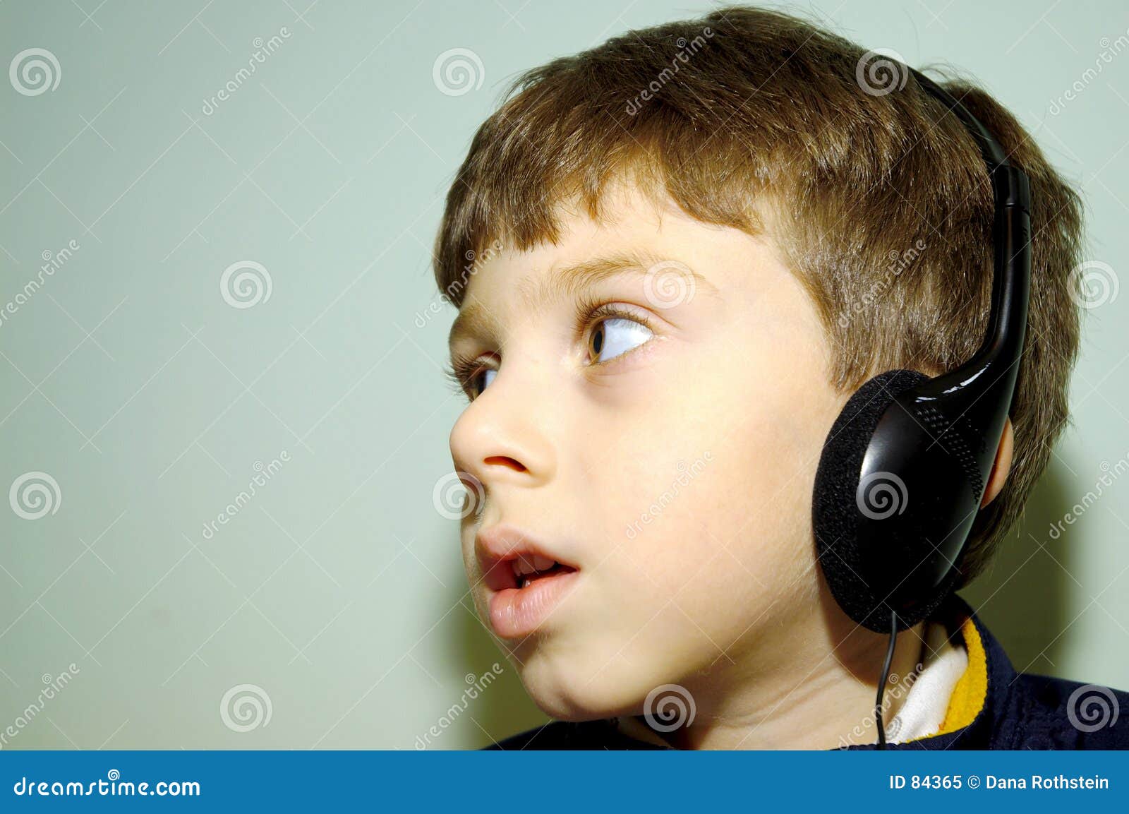 Child With Headphones 2 stock image. Image of entertainment 84365