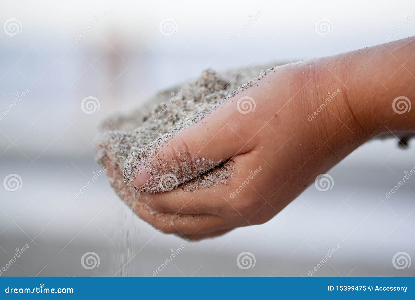 Child Holding Sand in the Hands Stock Image Image of climate, holding