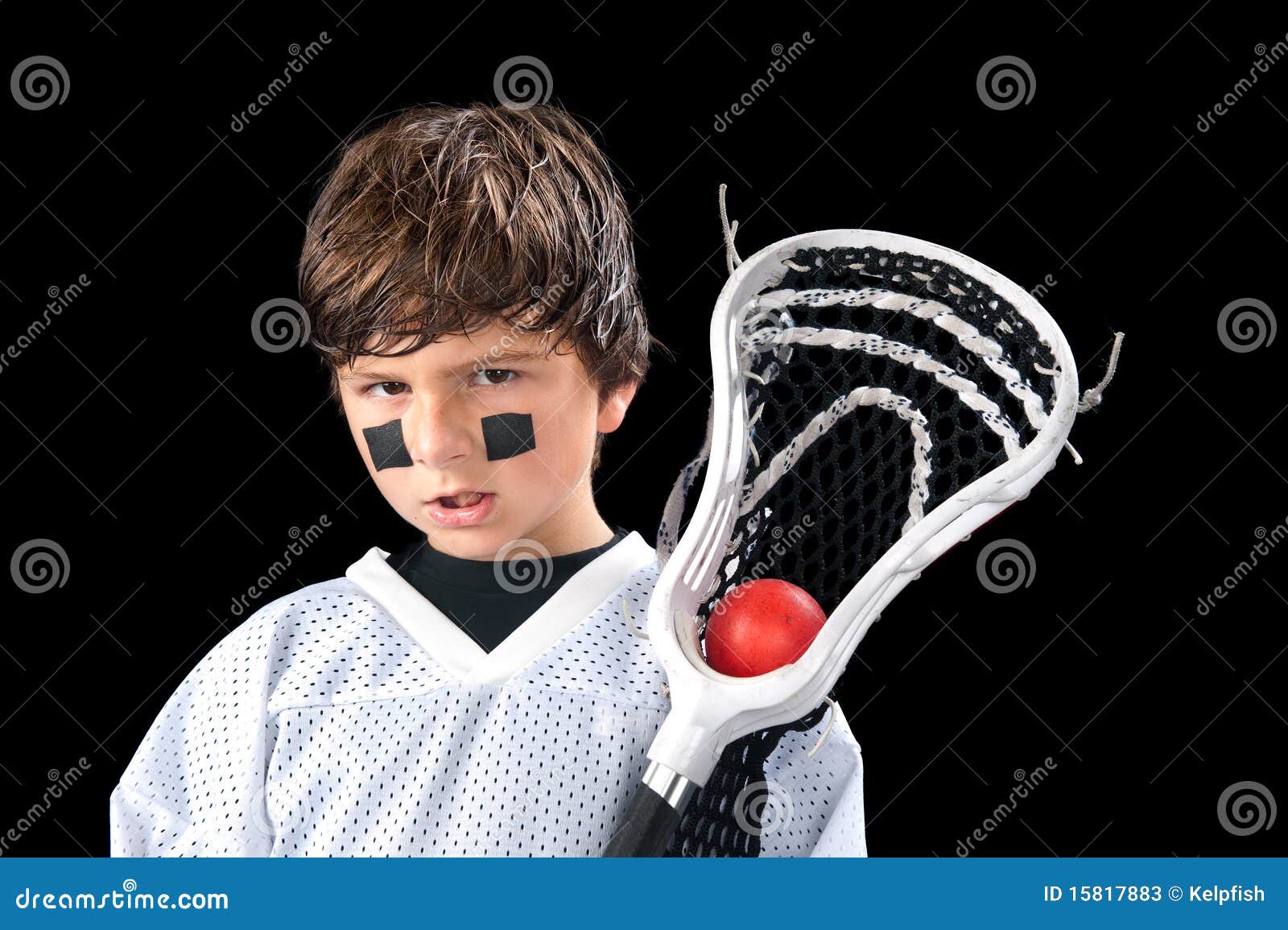 Child Lacrosse Player stock image. Image of little, sport 15817883
