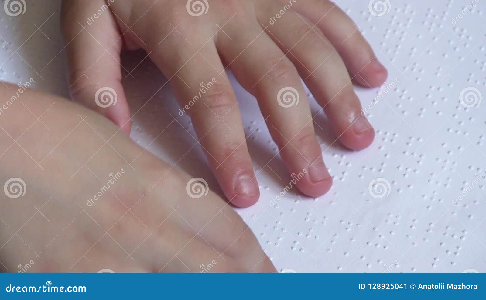 Child Learning Braille at School Stock Video Video of caucasian