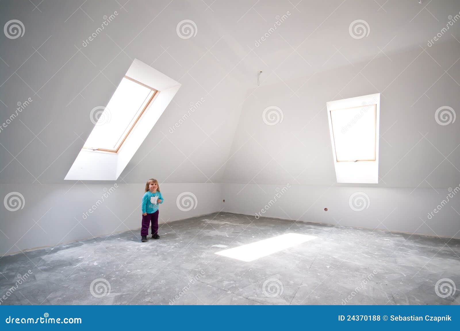 child in new loft room