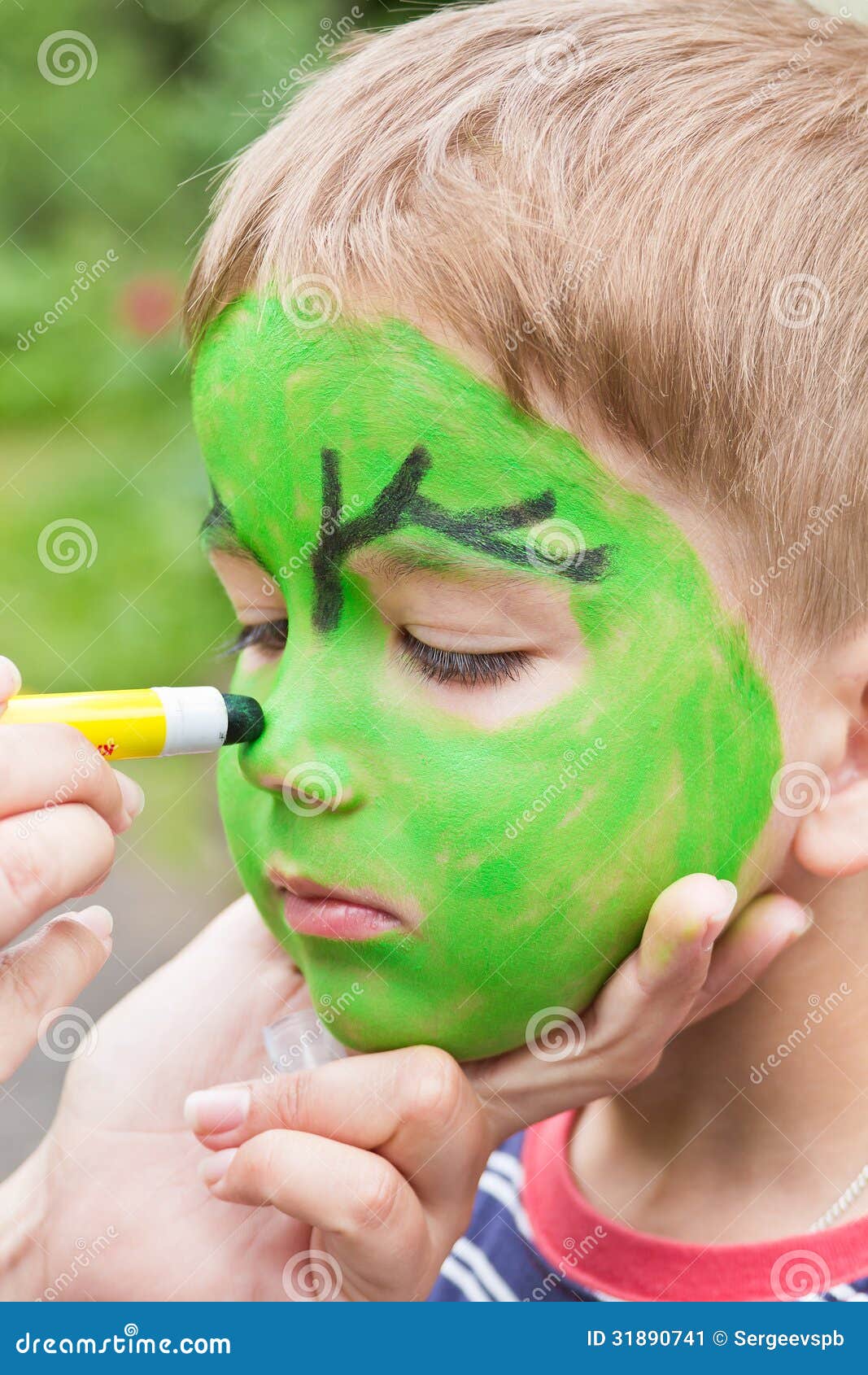 Child Paint the Face Paints Stock Image Image of makeup, baby 31890741