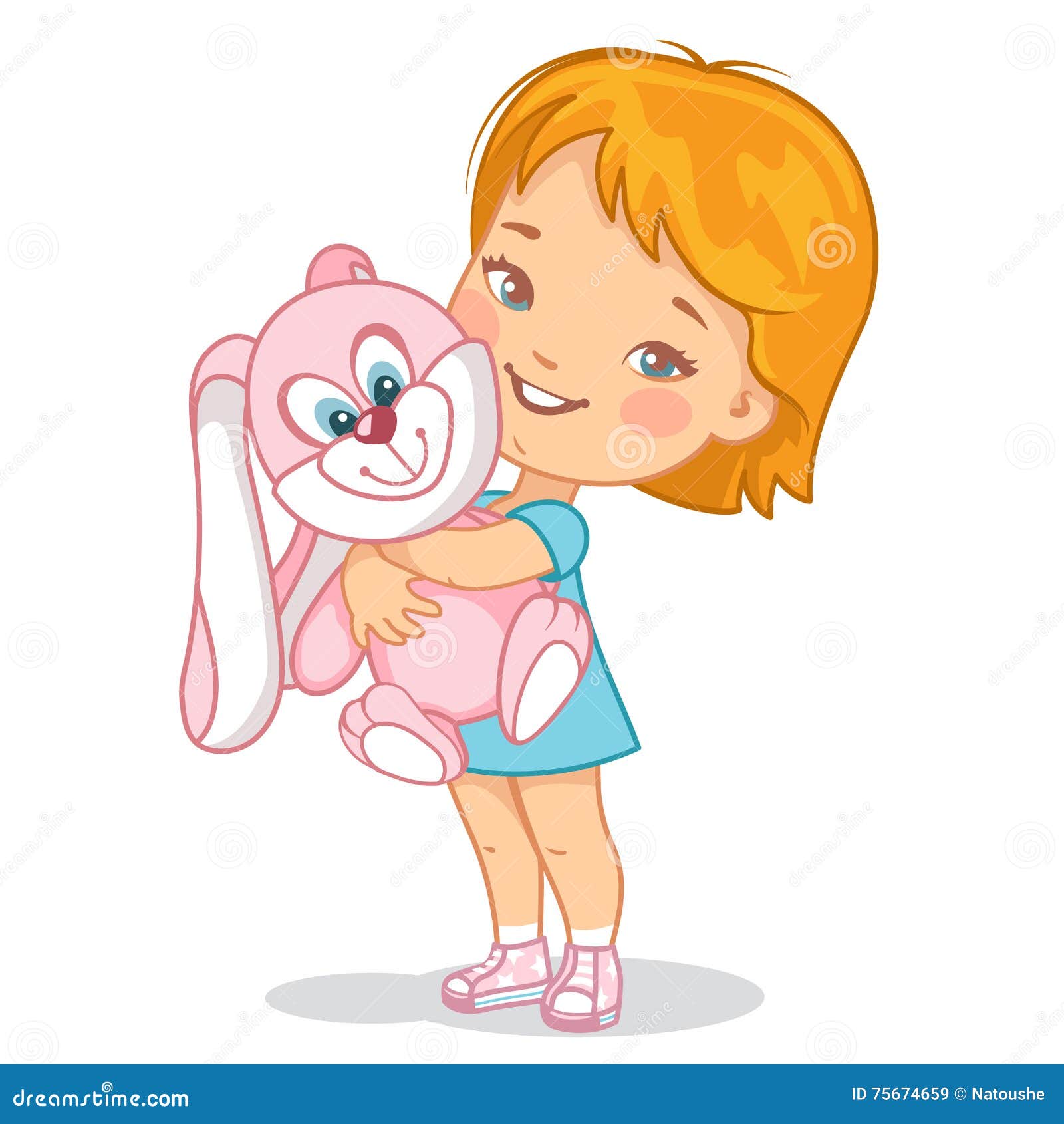 Child with Pink Plush Rabbit Toy Stock Vector - Illustration of adorable, hand: 75674659 Child with Pink Plush Rabbit Toy Stock Vector - Illustration of adorable, hand: 75674659