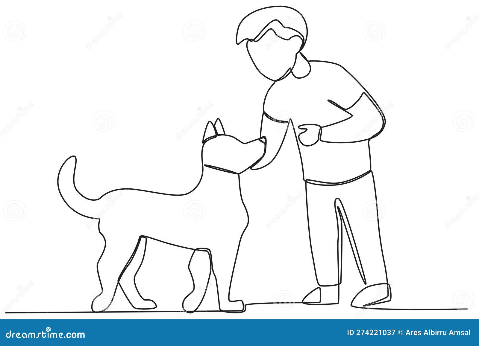 A Child Playing Outdoors With His Dog Stock Vector Illustration Of a-child-playing-outdoors-with-his-dog-stock-vector-illustration-of
