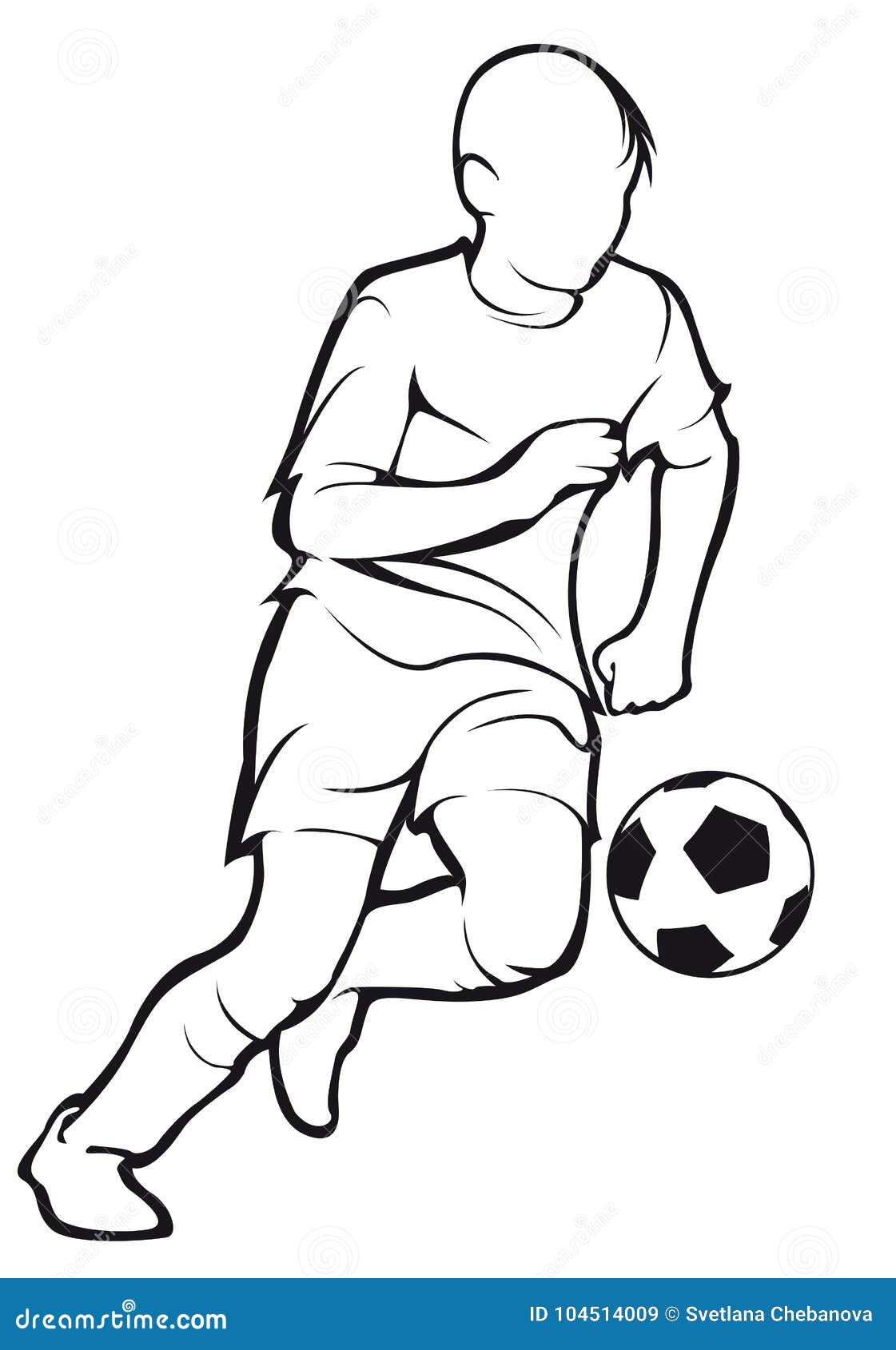 Continuous line drawing a football player kicks the ball. Young athletic  man playing football in the field. Character male in soccer isolated on  white Stock Vector Image & Art - Alamy