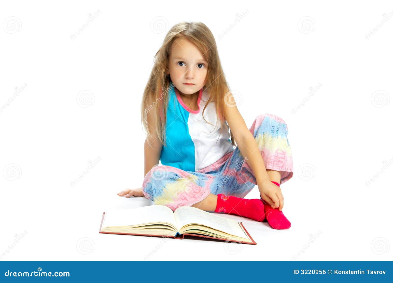 Child reading book stock photo. Image of face, baby, childhood 3220956