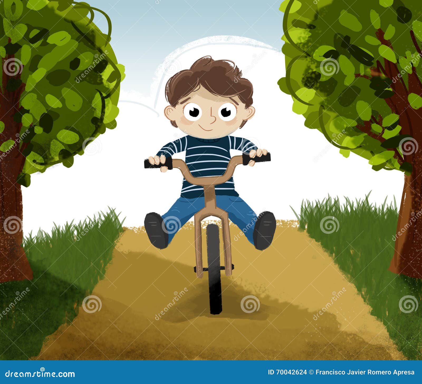 child riding on a bicycle