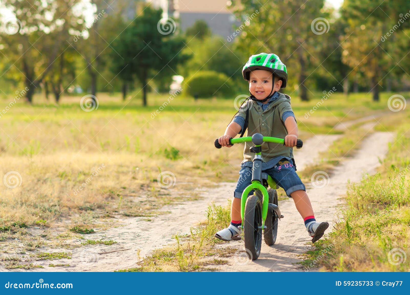 baby riding bike