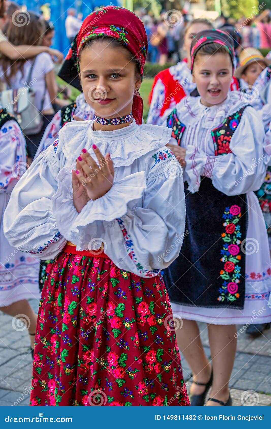 Child from Romania in Traditional Costume Editorial Photography - Image ...
