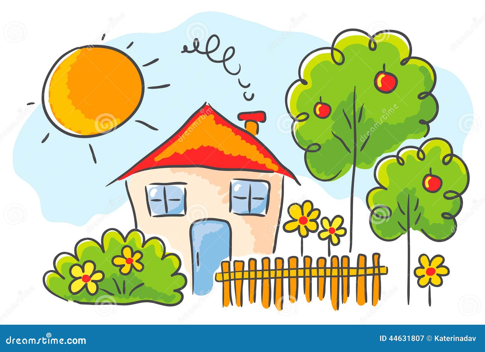 Child's Drawing House Stock Illustrations – 844 Child's Drawing House Stock  Illustrations, Vectors & Clipart - Dreamstime