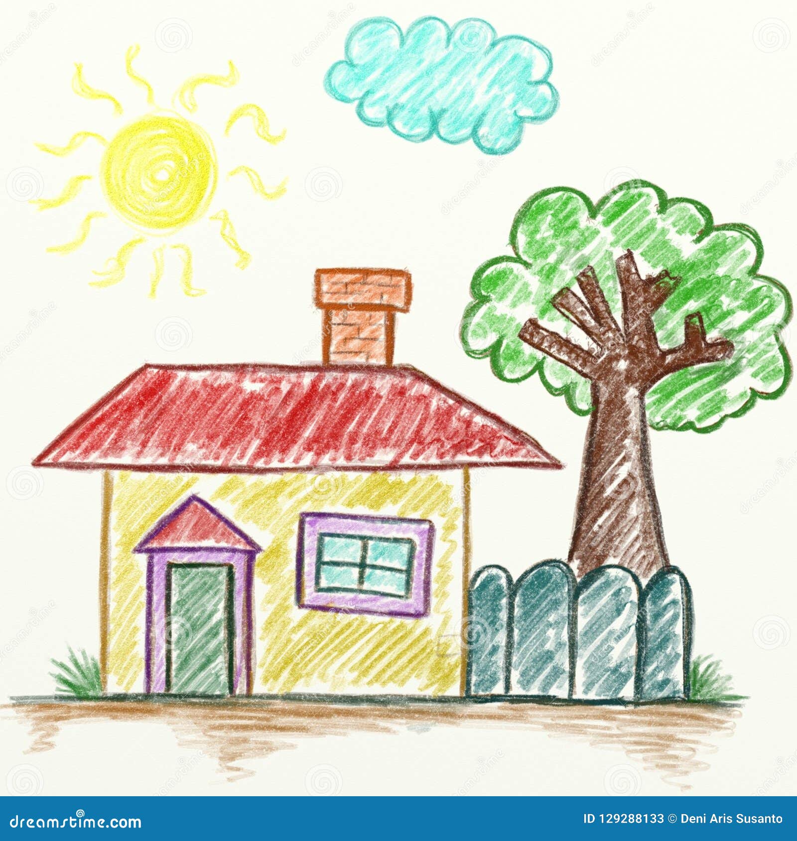 Child's Drawing House Stock Illustrations – 844 Child's Drawing House Stock  Illustrations, Vectors & Clipart - Dreamstime