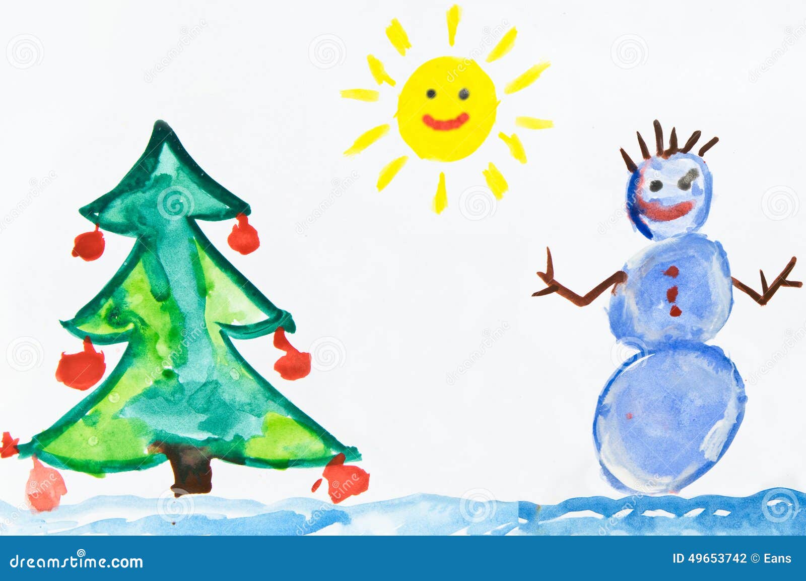 Snowman Christmas Drawing Template - Edit Online & Download Example |  Template.net