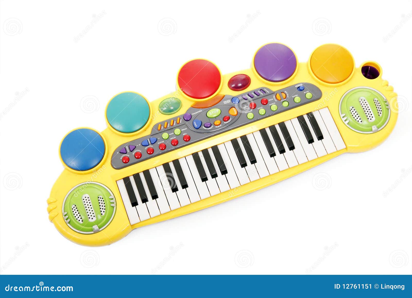 Child s electric piano stock image. Image of kiddie, colors 12761151
