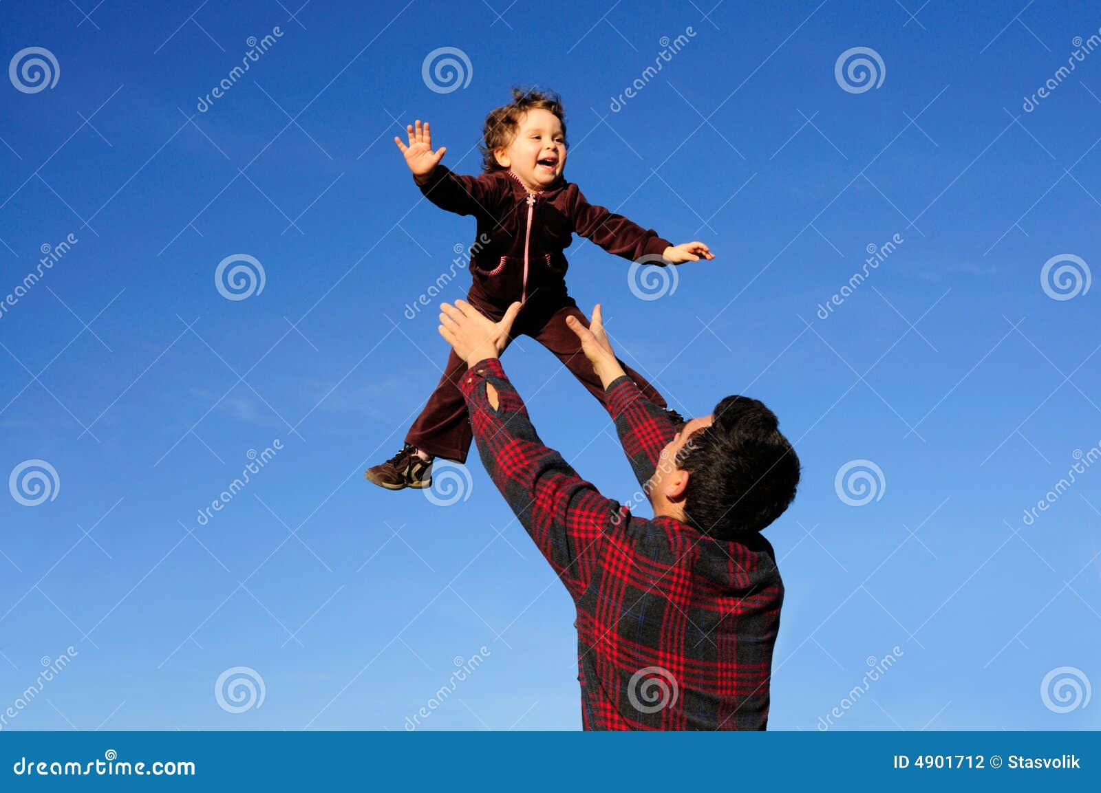 Child s joy stock photo. Image of freedom, affectionate 4901712