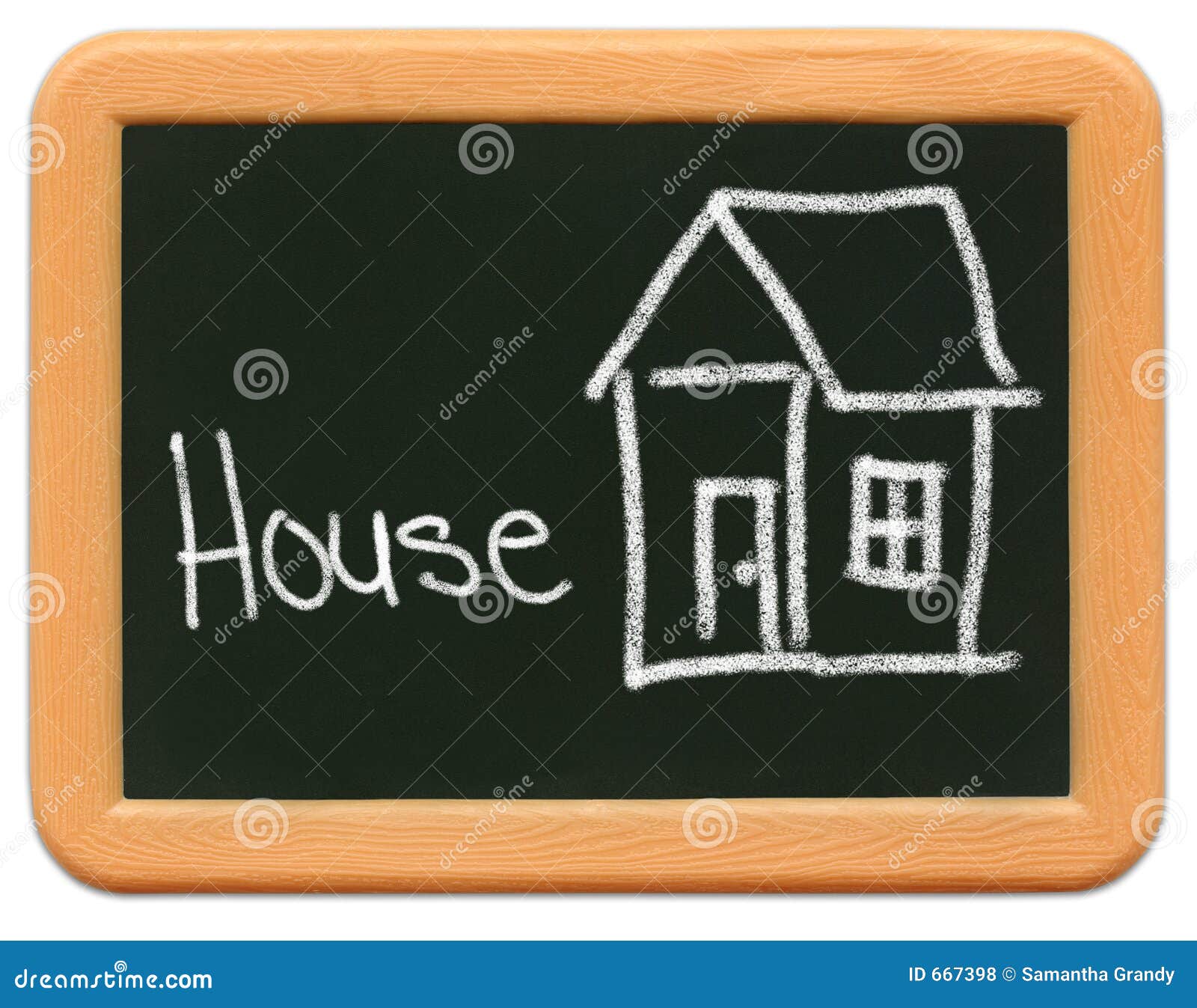 Child S Mini Chalkboard House Stock Photo Image of learn, school