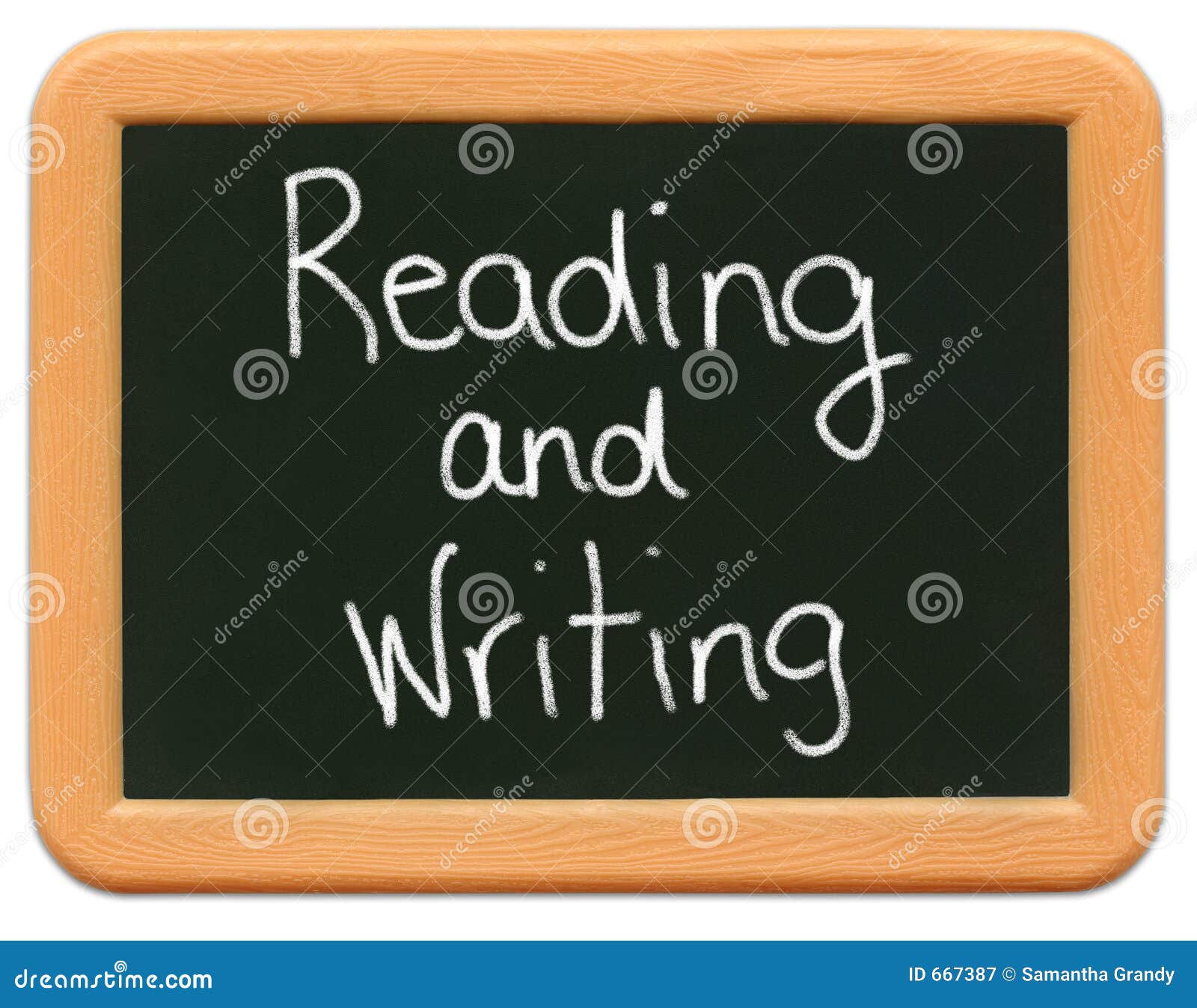 Child's Mini Chalkboard Reading & Writing Royalty Free Stock