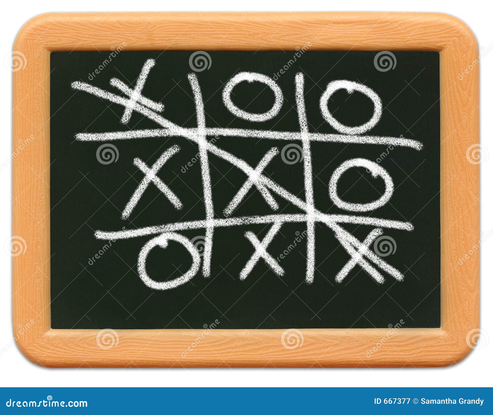 child's mini chalkboard - tic tac toe