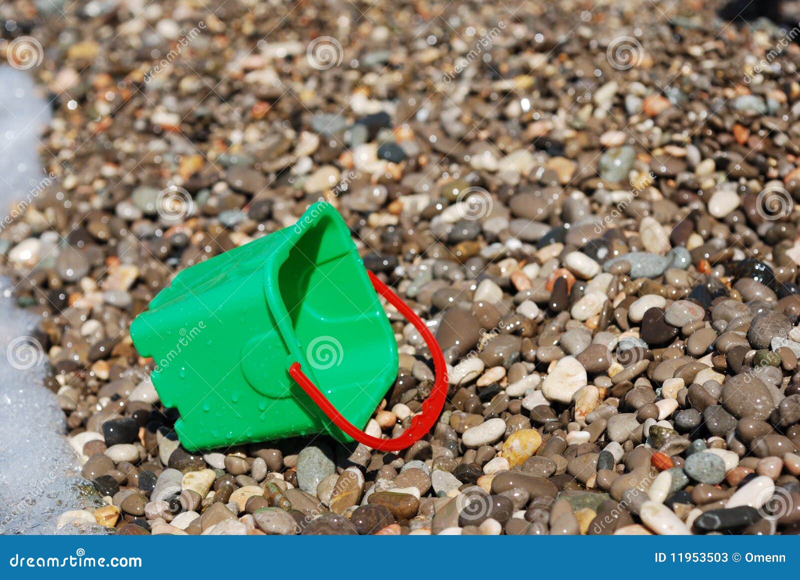Child S Plastic Beach Bucket Stock Image Image of splashes, leisure