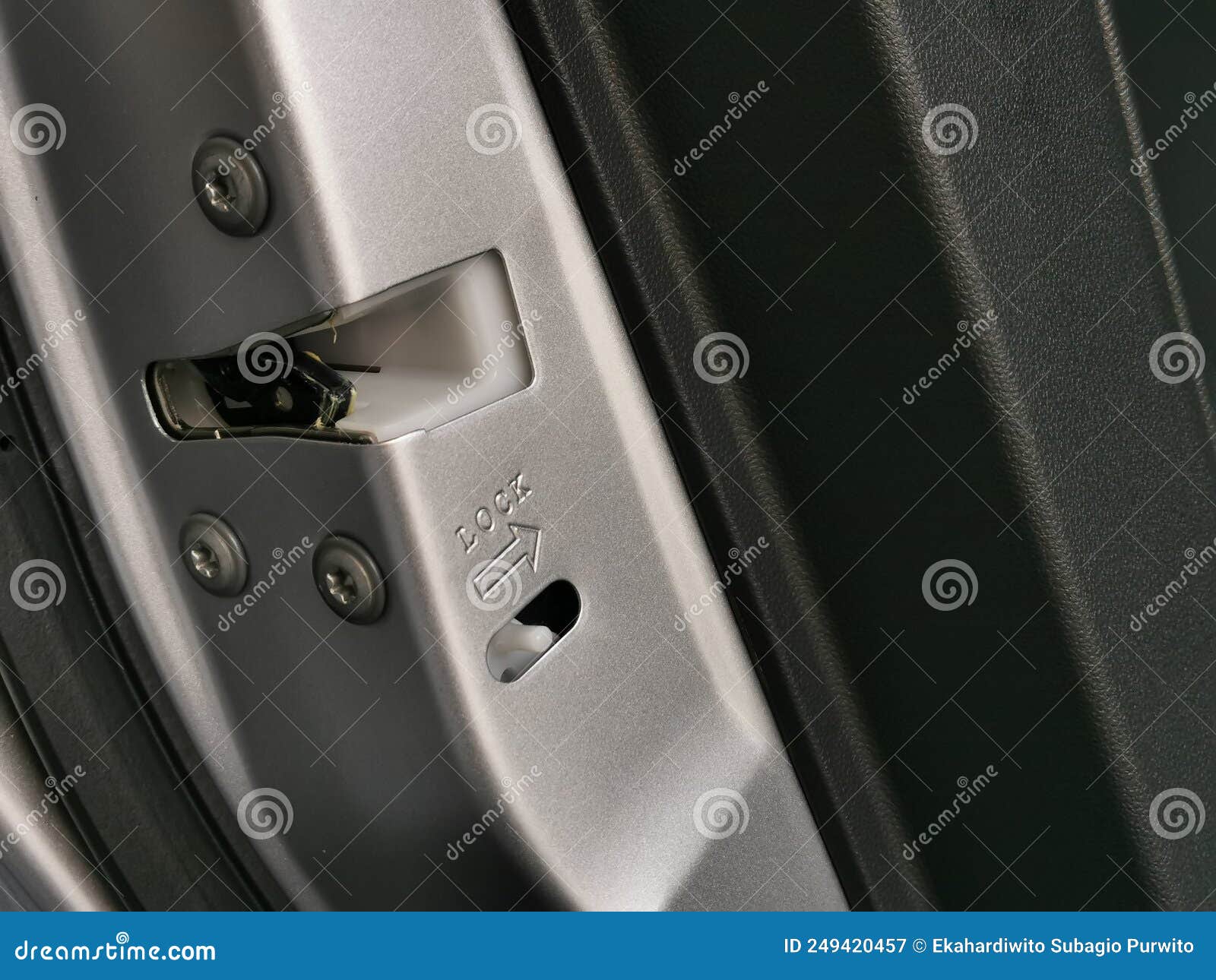 Child Safety Locks Button on Car Rear Door. Stock Image Image of protect, baby 249420457