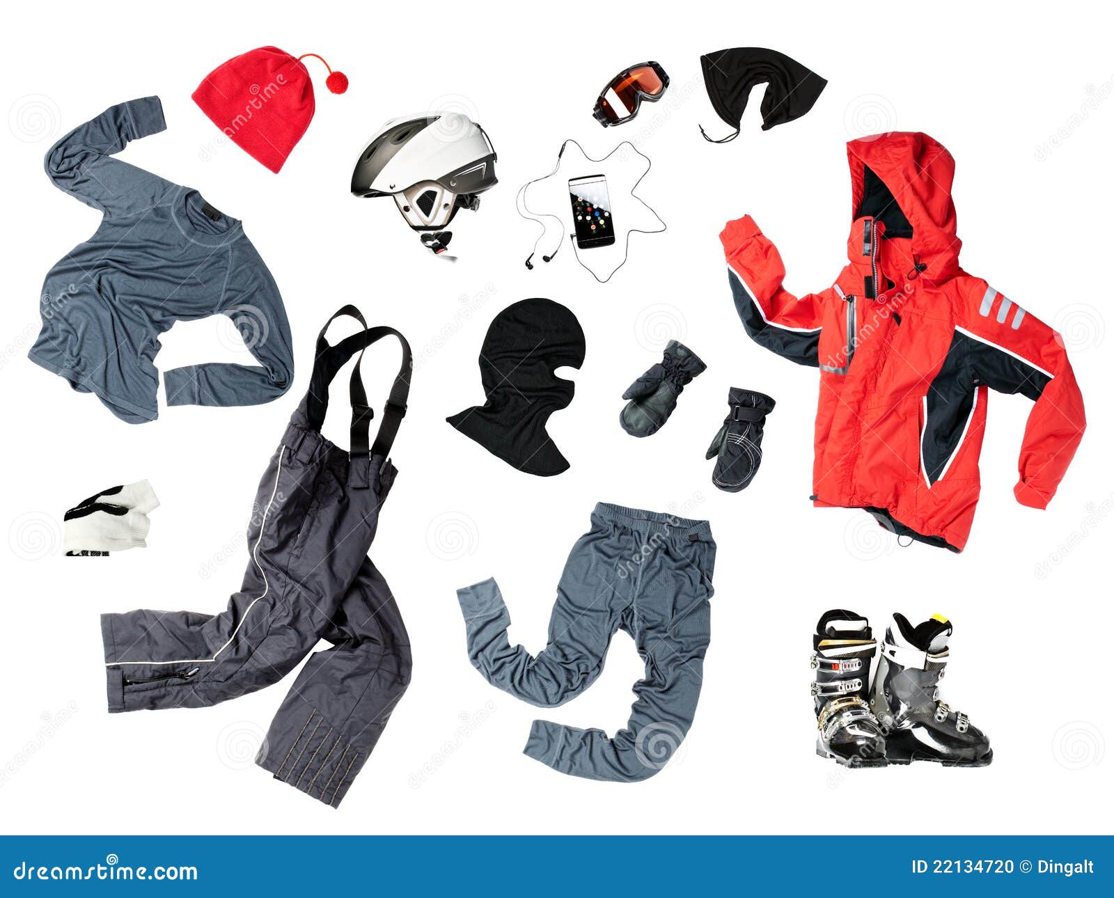 child skier's clothing