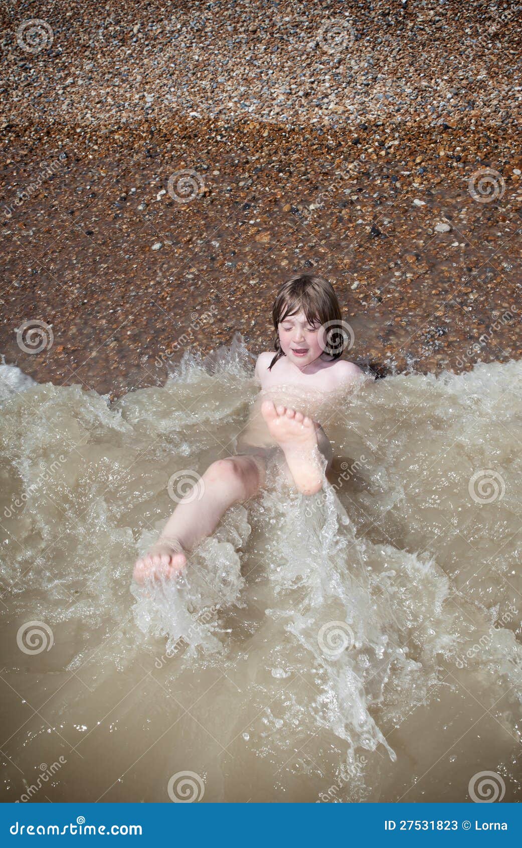 Child swimming playing sea stock image. Image of cute - 27531823