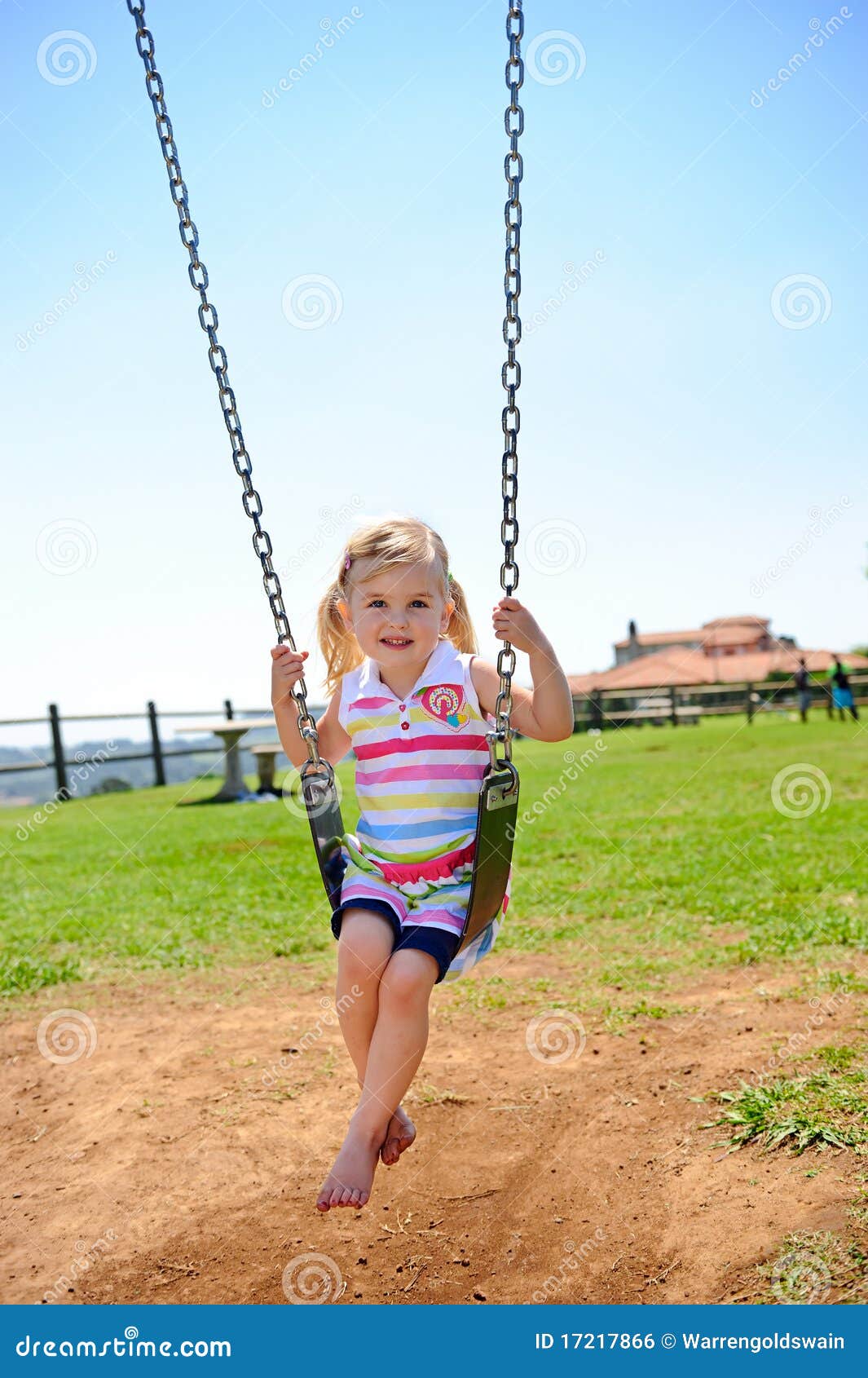 Child on swing stock photo. Image of outdoor, play, park - 17217866