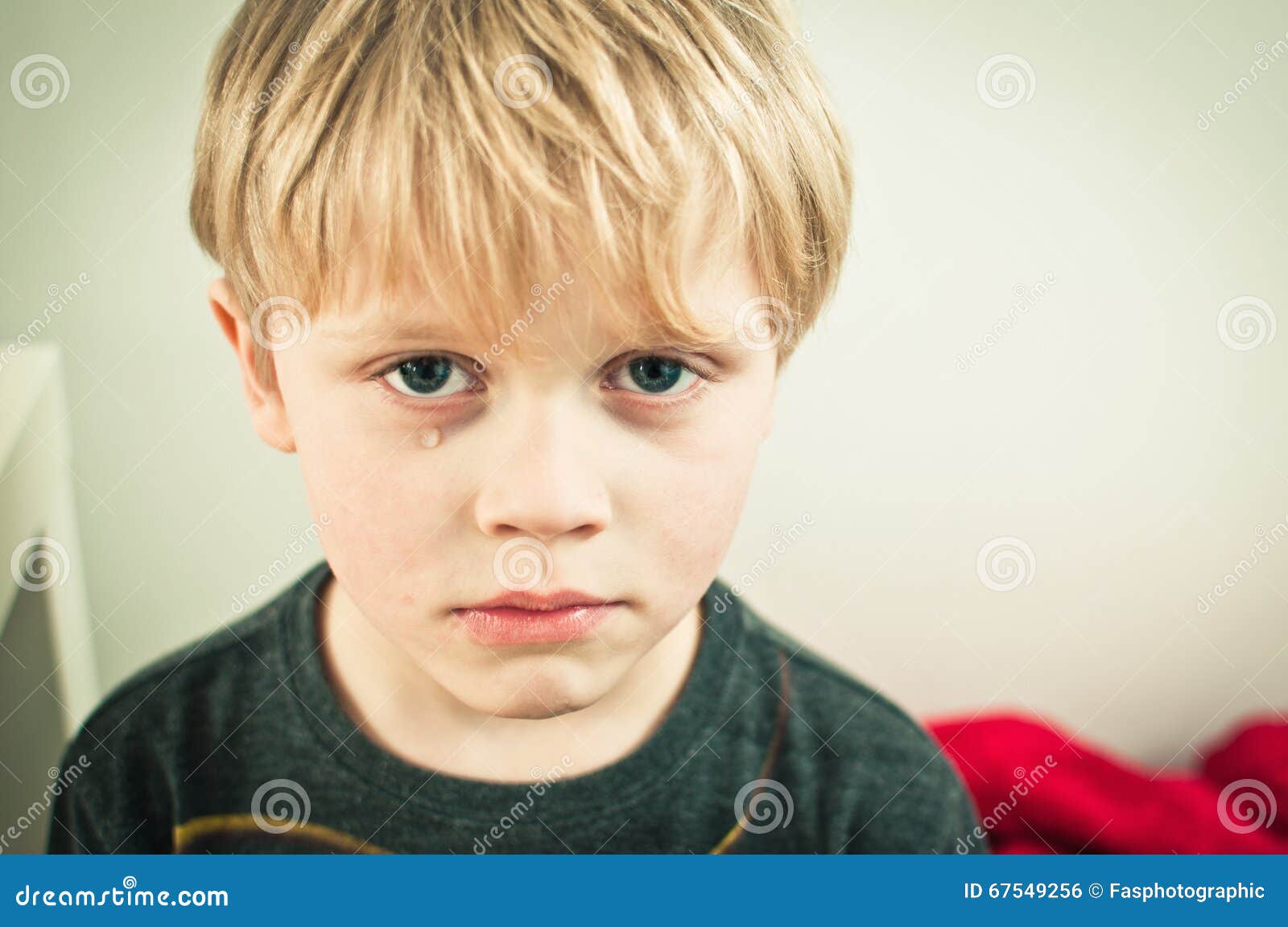 Child with tears stock photo. Image of grieve, head, profile - 67549256