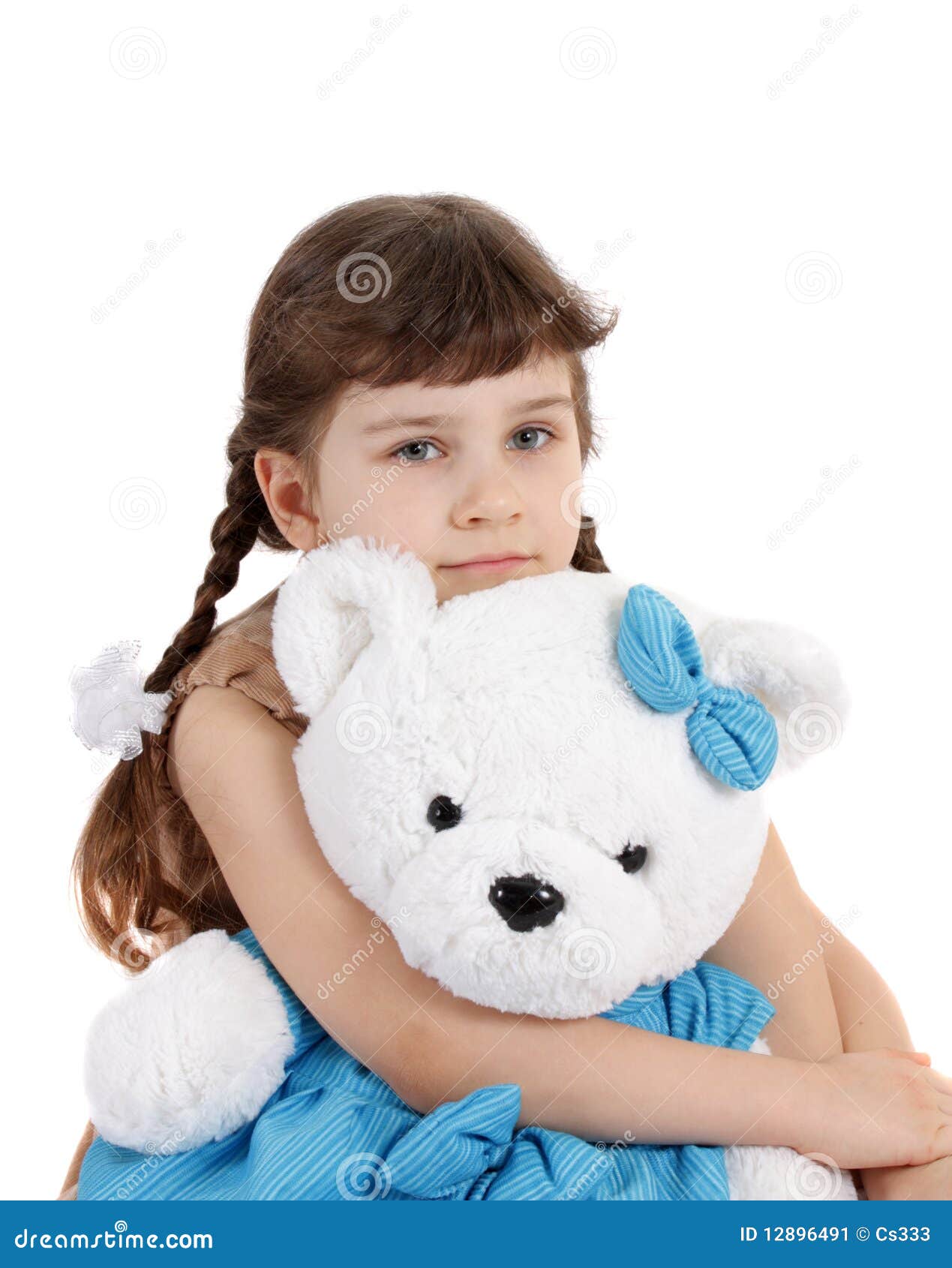 Child with a Toy, Isolated. Stock Image - Image of person, portrait ...