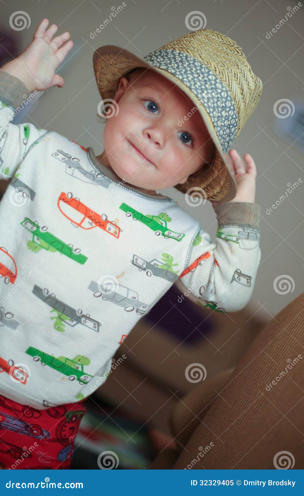 child wearing a fedora hat