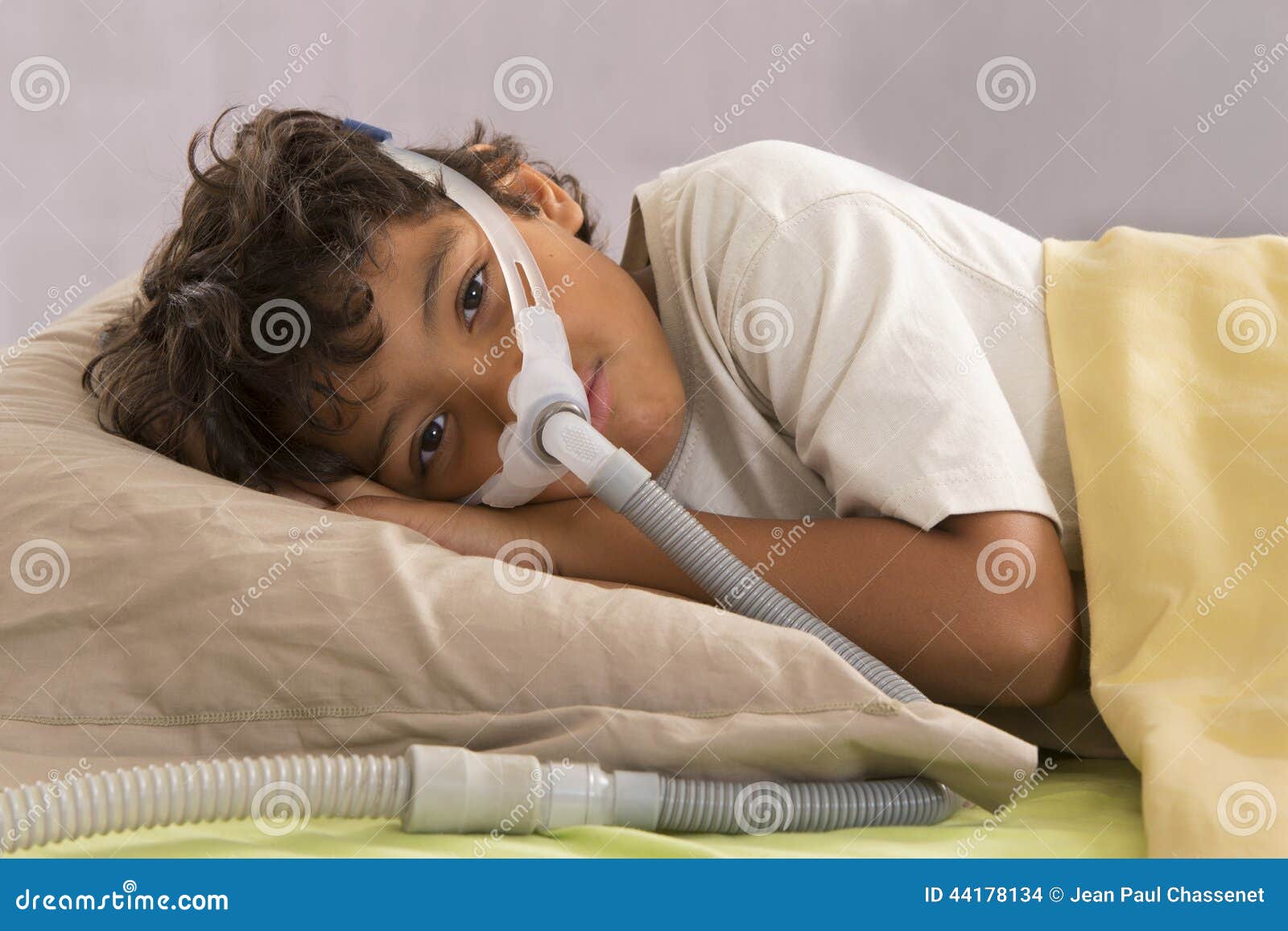 Child Wearing a Respiratory Mask Stock Photo Image of male, shaved