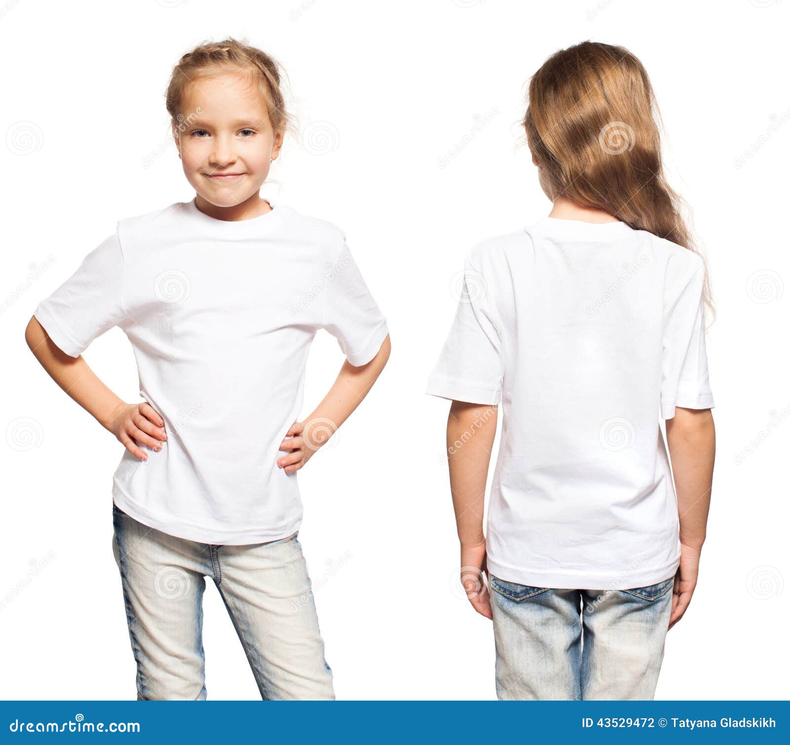 kids white tee