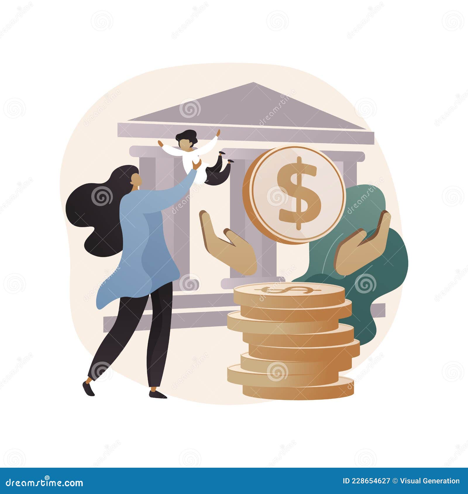 daycare-financial-help-abstract-concept-vector-illustration-set