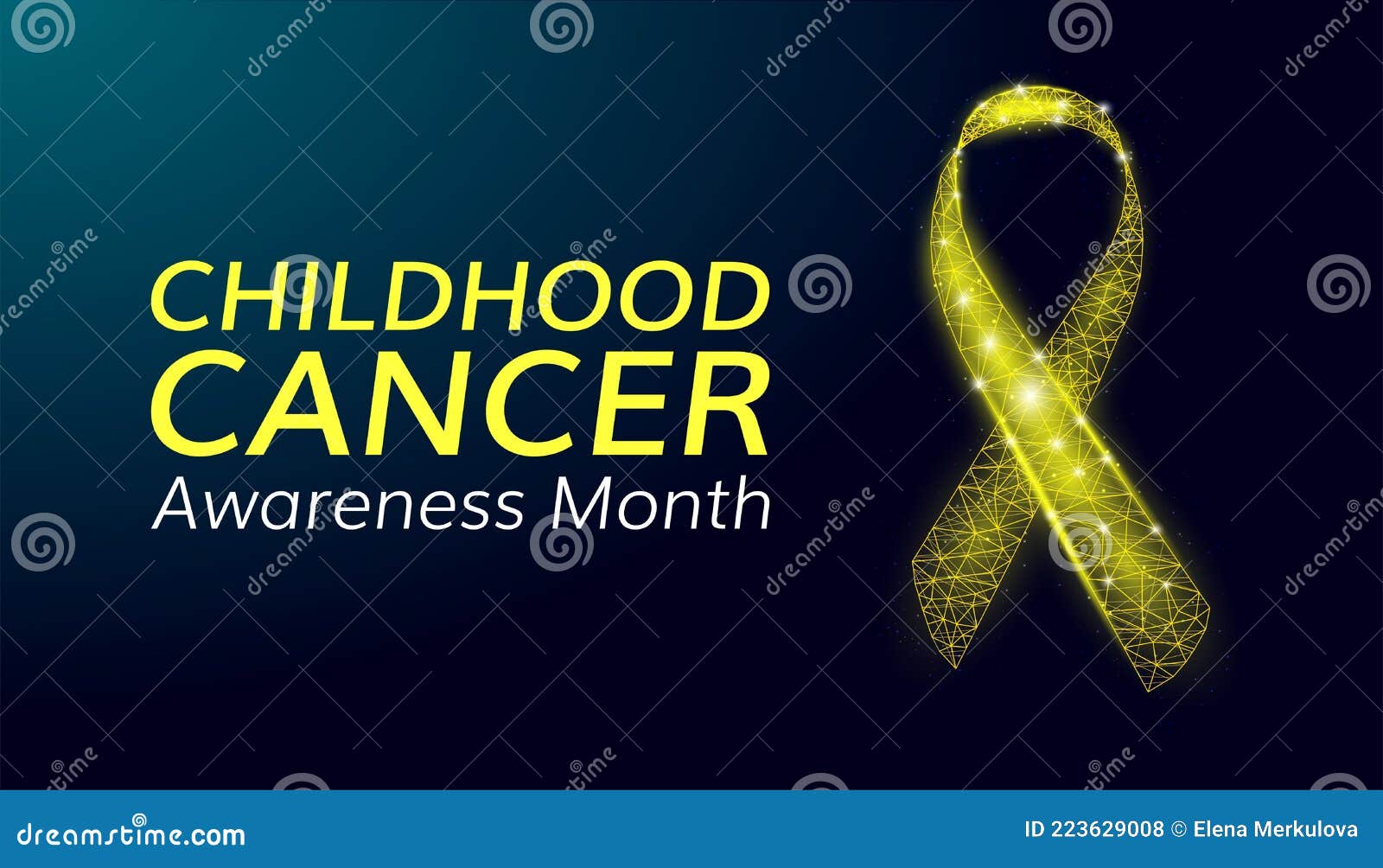 childhood cancer awareness month concept.