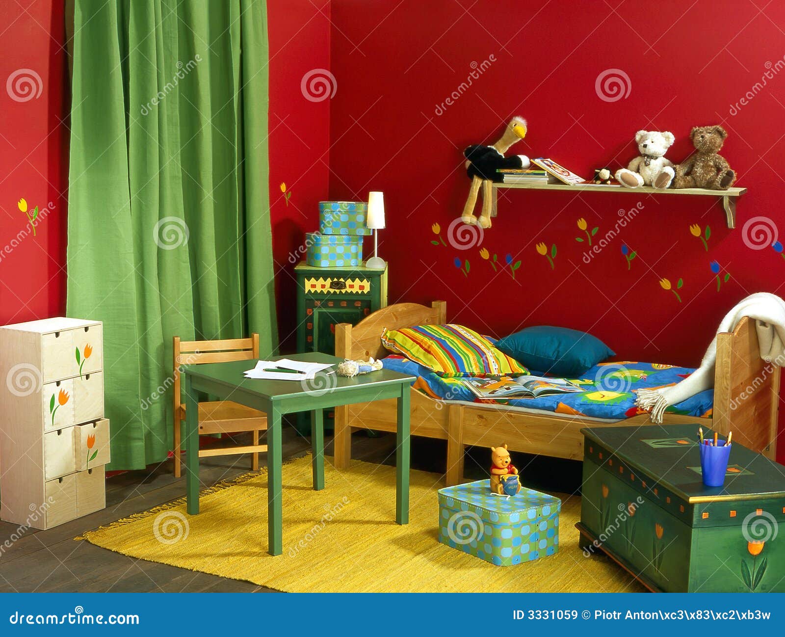 Childish room stock image. Image of child, handmade, flat 3331059