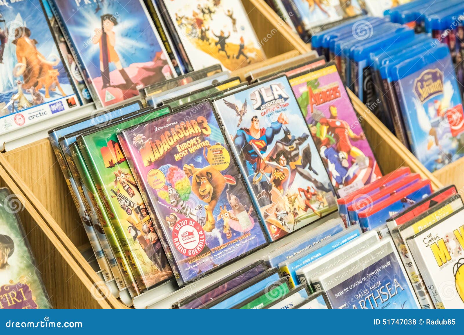Children Animated Movies on DVD for Sale on Library Shelf Editorial Stock  Photo - Image of shop, shelf: 51747038