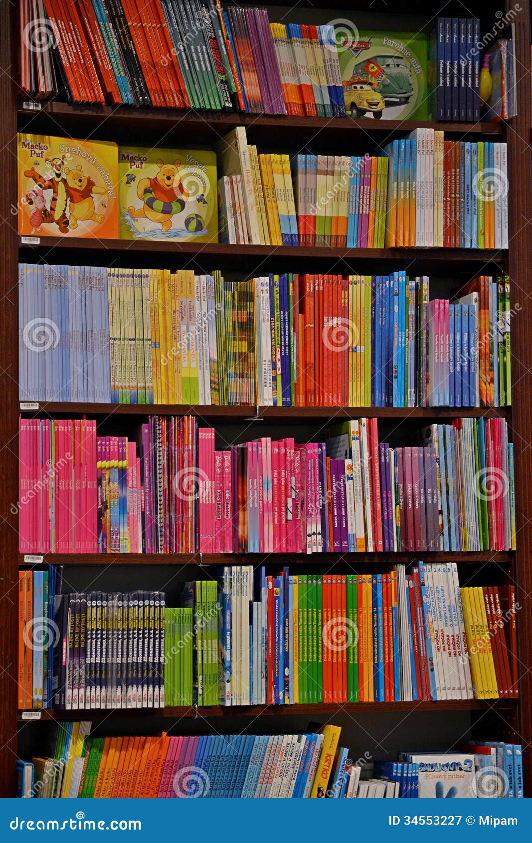 Children Bookcase Editorial Photography - Image: 34553227