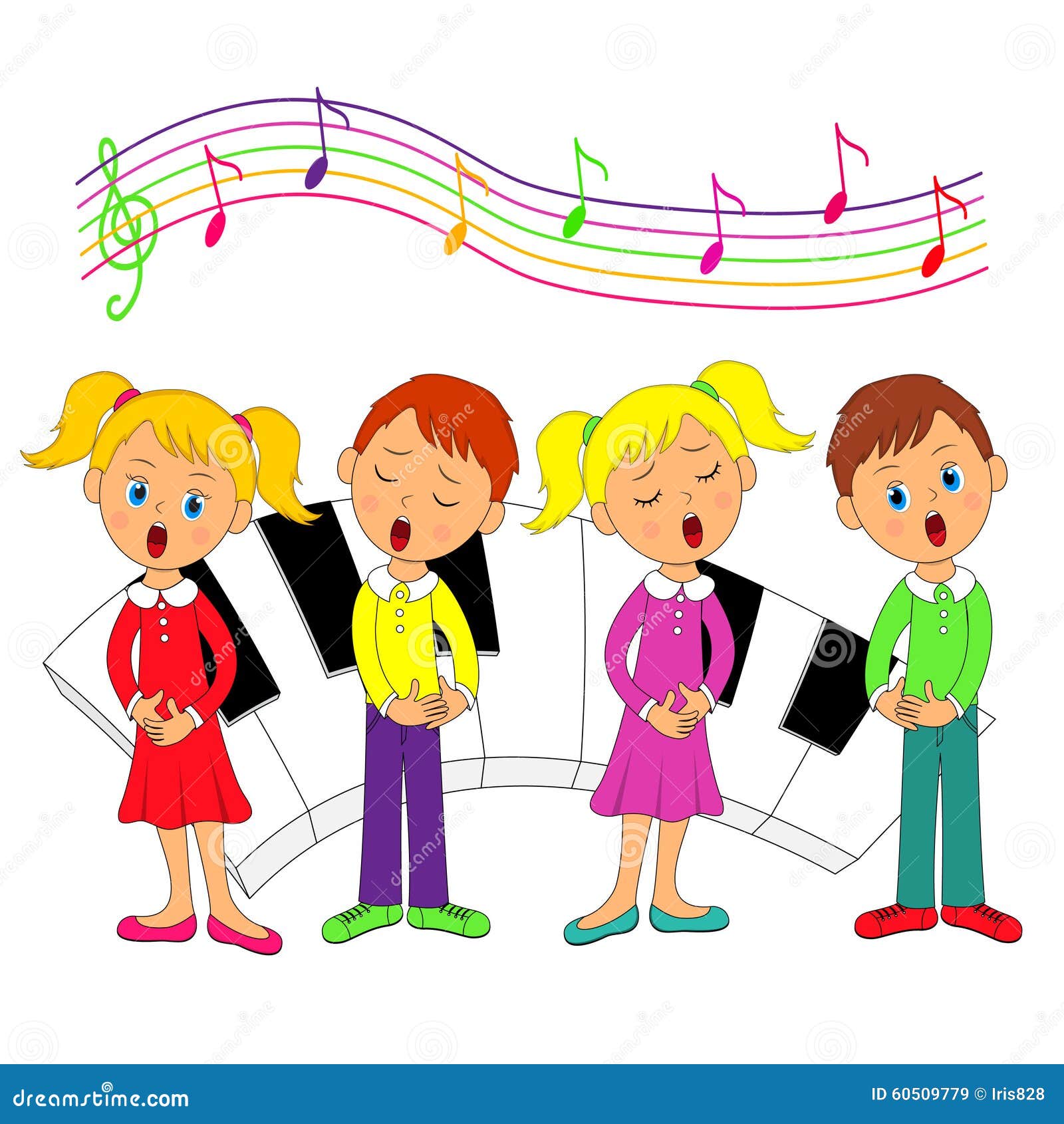 girl singers clipart