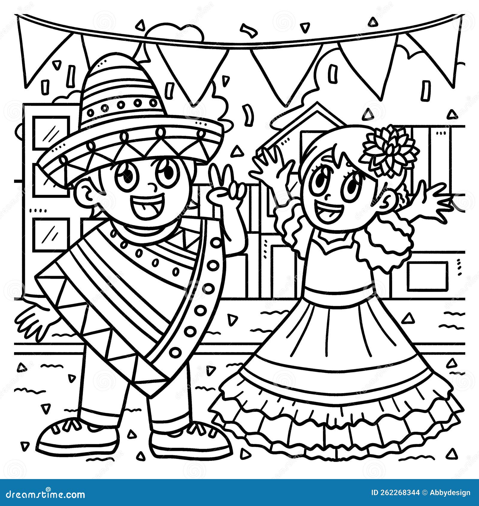junina party coloring page early childhood education